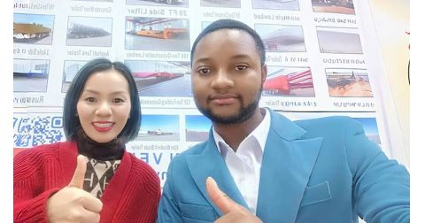 Ethiopian Customers Visit TITAN to Purchase Used Howo Dump Truck 12 Wheeler