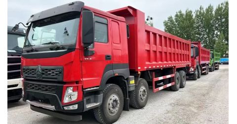 Used Howo Dump Truck 12 Wheeler V7 is being Shipped to Zambia