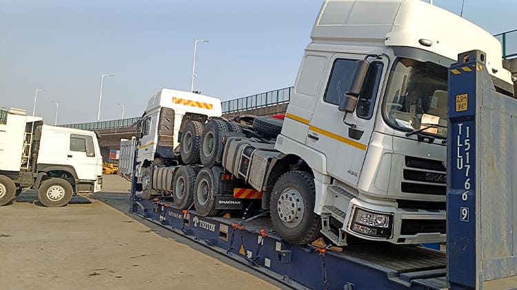 Used Shacman X3000 Tractor Trucks are Being Shipped to Sierra Leone