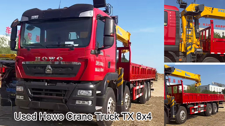 Howo 8x4 Truck Mounted Crane Truck for Sale in Burkina Faso