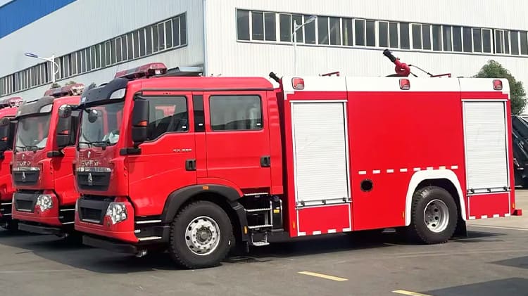 Used Howo Fire Fighting Water Truck for Sale in Tanzania
