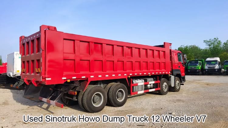 Used Howo Dump Truck 12 Wheeler V7 for sale in Zambia 