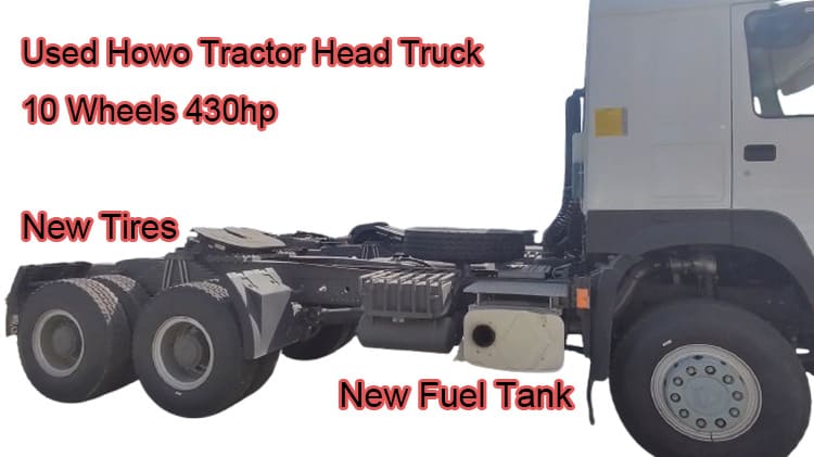 Used Howo Tractor Head Truck 10 Wheels 430hp Price in Dominica