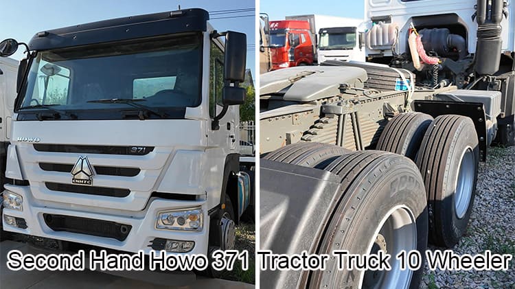 Second Hand Howo 371 Tractor Truck 10 Wheeler for Sale in Angola