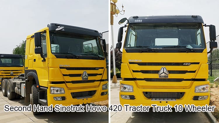 Second Hand Sinotruk Howo 420 Tractor Truck Head 10 Wheeler for Sale in Nigeria