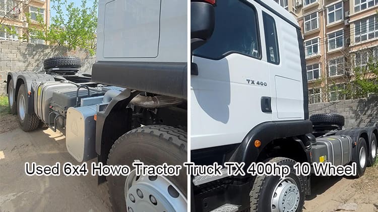 Used 6x4 Howo Tractor Truck TX 400hp 10 Wheel for Sale in Cote d 'Ivoire