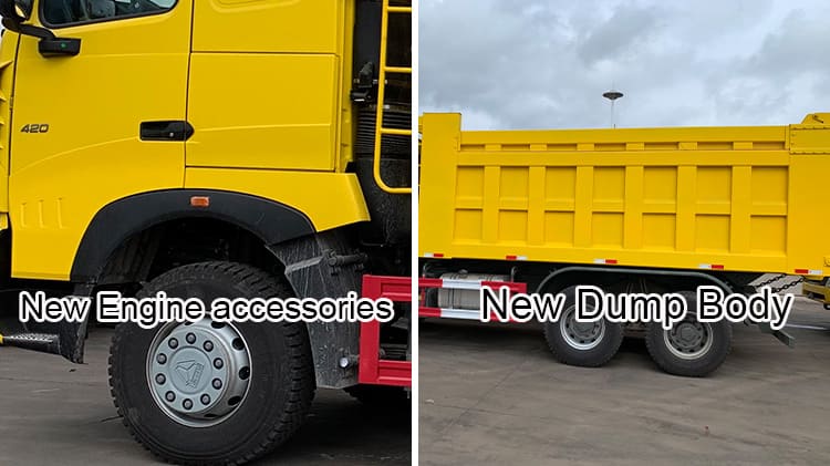 Second Hand Sino Howo Dump Truck A7 for Sale in Senegal