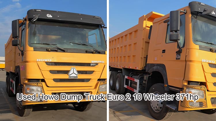 Used Howo Euro 2 10 Wheeler Dump Truck Price in Ethiopia