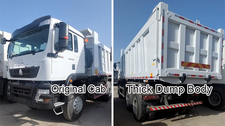 Second Hand Howo 6x4 Dump Truck 380 hp TX for Sale in Uruguay