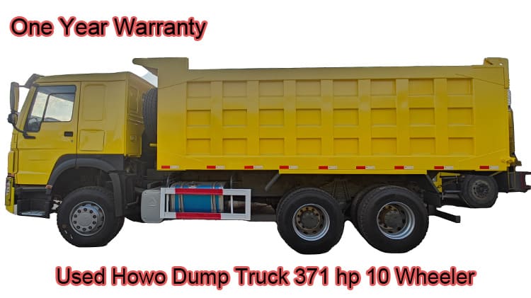 Used Howo Dump Truck 371 hp 10 Wheeler for Sale in Russia