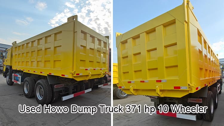 Used Howo Dump Truck 371 hp 10 Wheeler for Sale in Russia