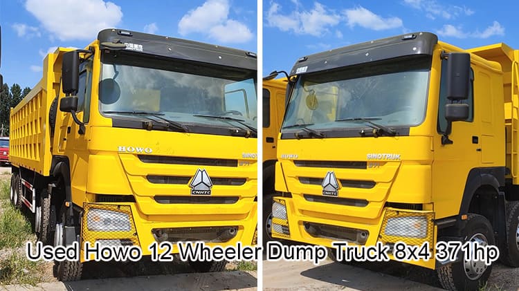 Howo 12 Wheeler Dump Truck Second Hand 8x4 Tipper Trucks for Sale in Namibia