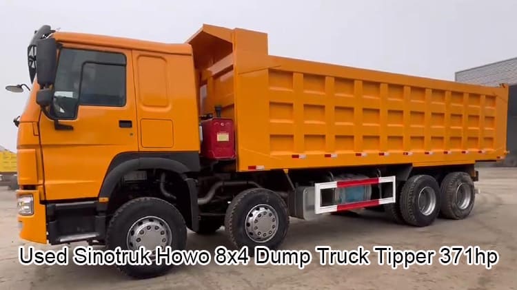 Used Sinotruk Howo 8x4 371 Dump Truck Tipper for Sale in Guinea