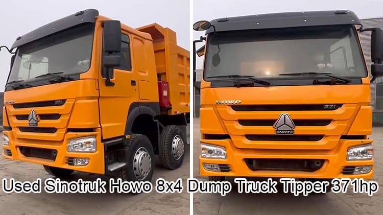 Used Sinotruk Howo 8x4 371 Dump Truck Tipper for Sale in Guinea
