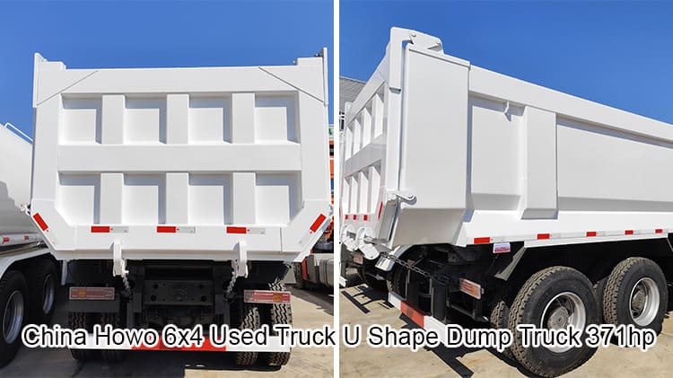 Pre owned China Howo 6x4 U Shape Dump Truck 371hp Sale in Turkmenistan 