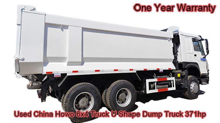 Pre owned China Howo 6x4 U Shape Dump Truck 371hp Sale in Turkmenistan 