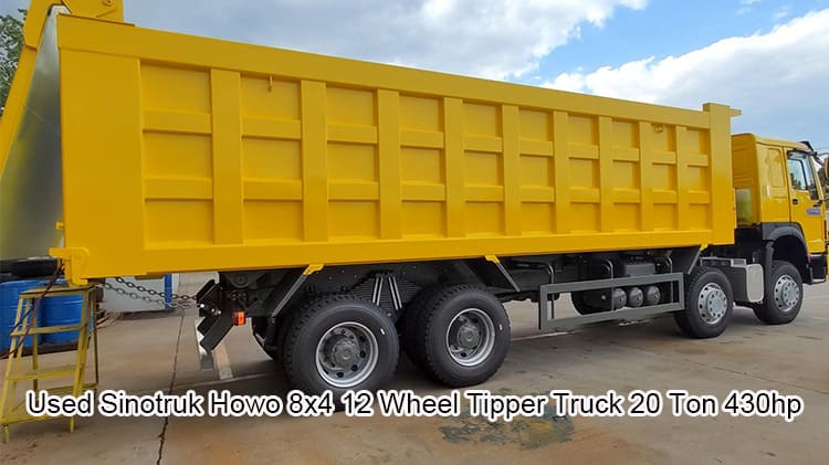 Used Sinotruk Howo 8x4 12 Wheel Tipper Dump Truck 20 Ton 430hp in Burundi