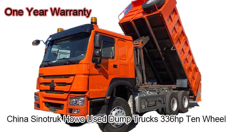 China Sinotruk Howo 336 Truck Used Ten Wheel Dump Trucks for Sale in Uzbekistan