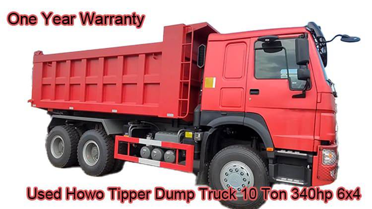 Used Howo Dump Truck 10 Ton 10 Tyre Tipper Second Hand Price in Indonesia