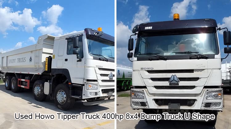 Used Howo Truck Old Tipper Trucks 400hp Howo 8x4 Dump Truck Price in Haiti