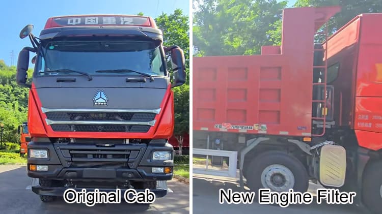 Howo Cheap Second Hand Heavy Dump Truck TH7 540hp 8x4 in Kazakhstan