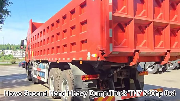 Howo Cheap Second Hand Heavy Dump Truck TH7 540hp 8x4 in Kazakhstan