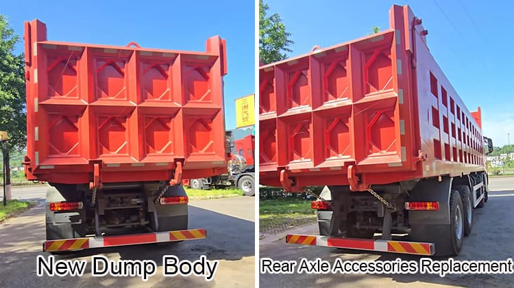 Howo Cheap Second Hand Heavy Dump Truck TH7 540hp 8x4 in Kazakhstan