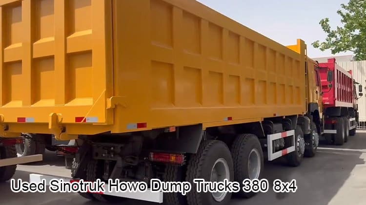 Sinotruk Howo 380 Used Tri Axle Dump Trucks for Sale in Kenya