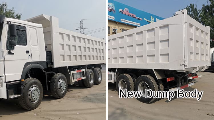 Used Sinotruk Howo 12 Tyres Dump Truck 380 40Ton 8x4 Sale in Rwanda