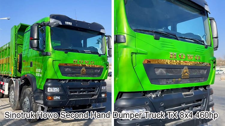 Sinotruk Howo TX 8x4 460hp Second Hand Dumper Truck for Sale in South Sudan