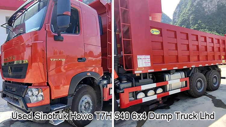 Used Sinotruk Howo T7H 540 6x4 Dump Truck Lhd Sale in Palau Islands