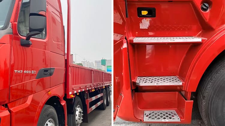8x4 Sinotruk Cargo Truck Used Howo Dropside Truck TH7 460hp in India
