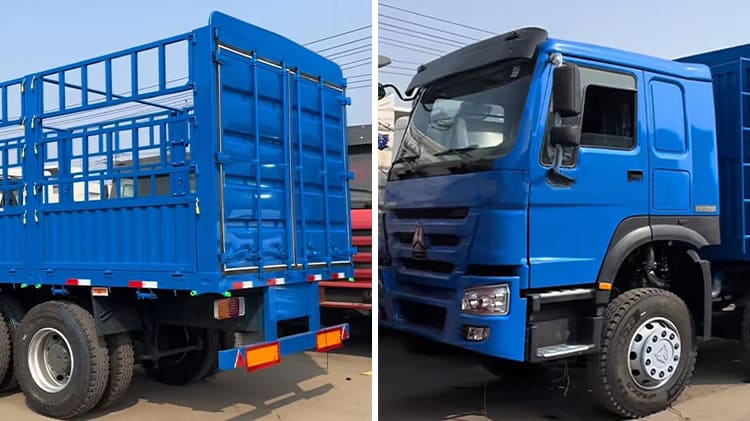 Used Sinotruk Howo 8x4 Cargo Truck Fence 375hp for Sale in Mongolia