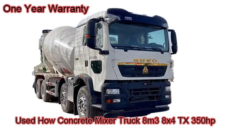 How 8m3 8x4 Concrete Mixer Truck Used TX 350hp for sale in Bolivia
