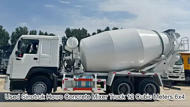 Used Sinotruk Howo 12 Cubic Meters Concrete Mixer Truck 6x4 in Honduras