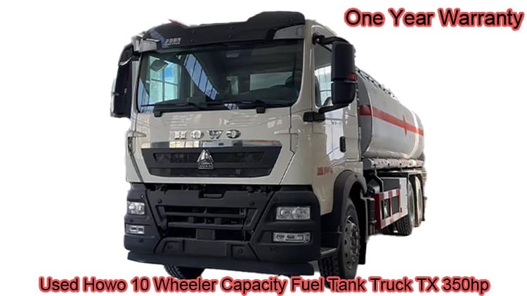 Used Howo 10 Wheeler Capacity Fuel Tank Truck for Sale in Mozambique