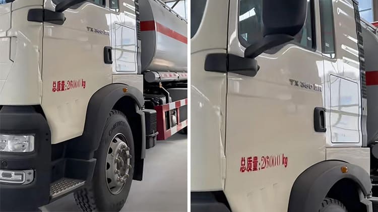 Used Howo 10 Wheeler Capacity Fuel Tank Truck for Sale in Mozambique