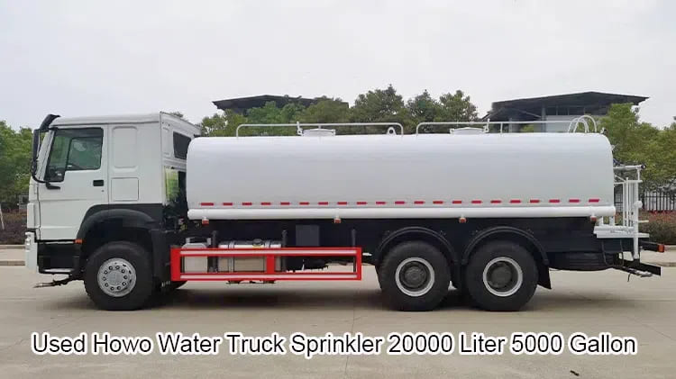 Used Howo 20000 Liter 5000 Gallon Water Truck Sprinkler Sale in Maldives