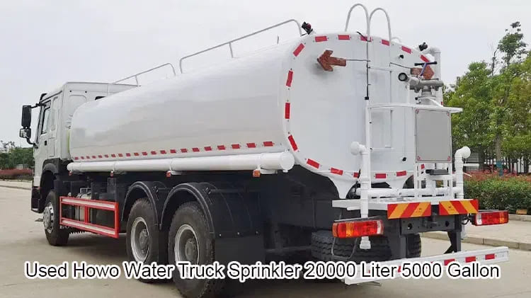 Used Howo 20000 Liter 5000 Gallon Water Truck Sprinkler Sale in Maldives