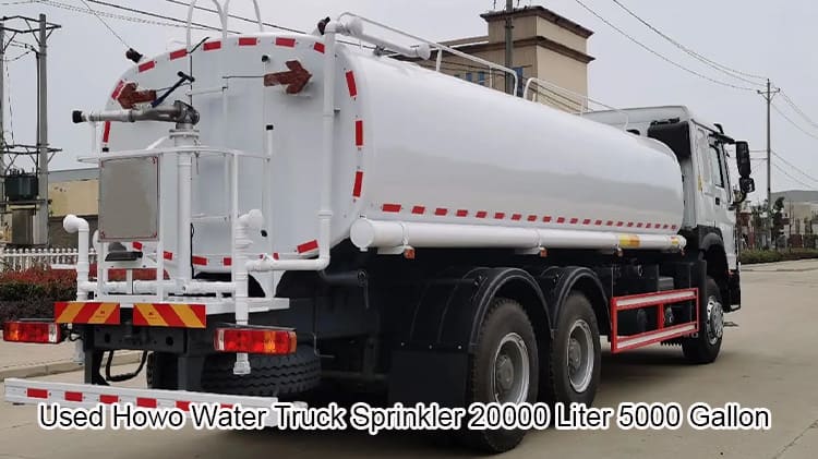 Used Howo 20000 Liter 5000 Gallon Water Truck Sprinkler Sale in Maldives