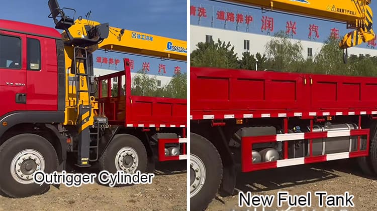 Used Howo 8x4 Truck Mounted Crane 14 Ton Crane Truck for Sale in Cape Verde