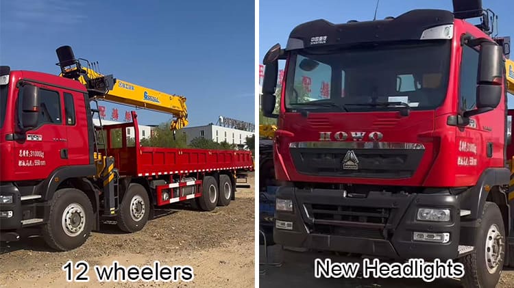 Used Howo 8x4 Truck Mounted Crane 14 Ton Crane Truck for Sale in Cape Verde