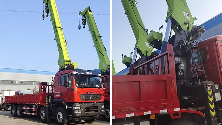 Used Howo Boom Truck 8x4 16 Ton Crane Truck for Sale in Nicaragua