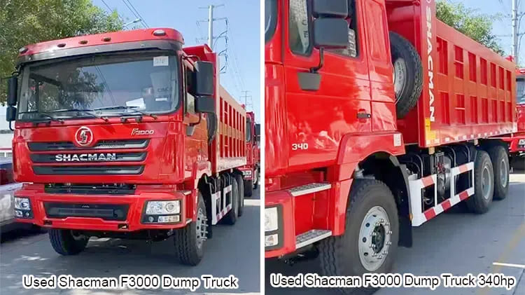 Used China Truck Shacman F3000 10 Wheeler Dump Truck 340 Sale in Dominica