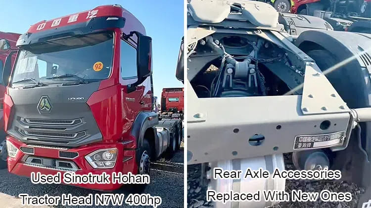Second Hand Sinotruk Hohan Tractor Head Truck N7W 400hp Sale in Malaysia