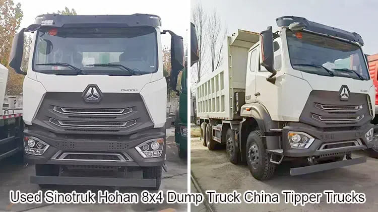 Old Hohan 8x4 Dump Truck China Tipper Trucks for Togo