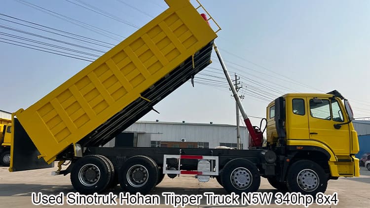 Used 30 Tons Sinotruk Hohan Dump Truck J5G 340 8x4 Sale in Guatemala