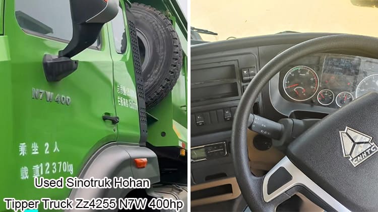 Used Sinotruk Tipper Truck Hohan Zz4255 N7W 31 Ton Sale in Uganda