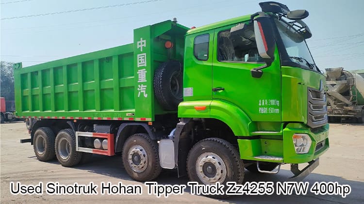 Used Sinotruk Tipper Truck Hohan Zz4255 N7W 31 Ton Sale in Uganda