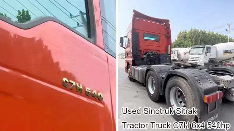 Sinotruk Sitrak C7H Tractor Truck Used Trucks for Sale in Ghana